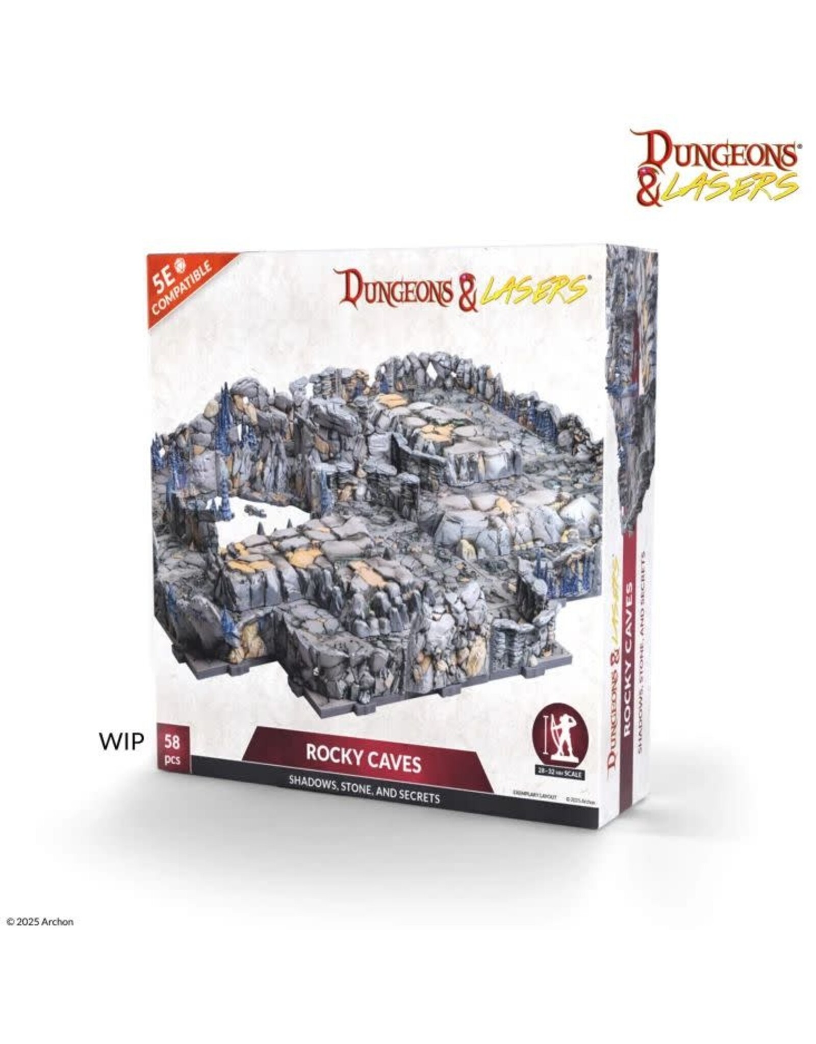 Dungeons & Lasers Rocky Caves UNPAINTED