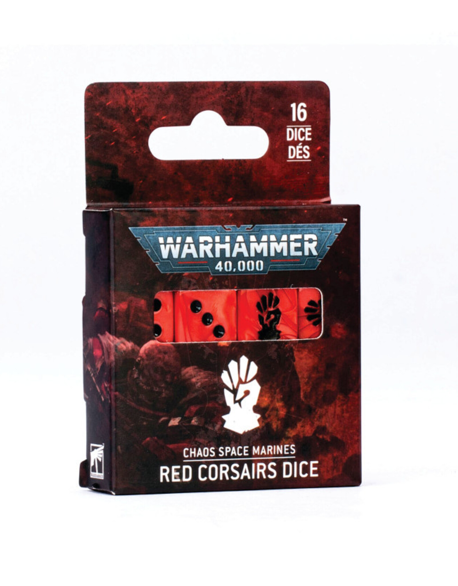 Warhammer 40k Red Corsairs Dice
