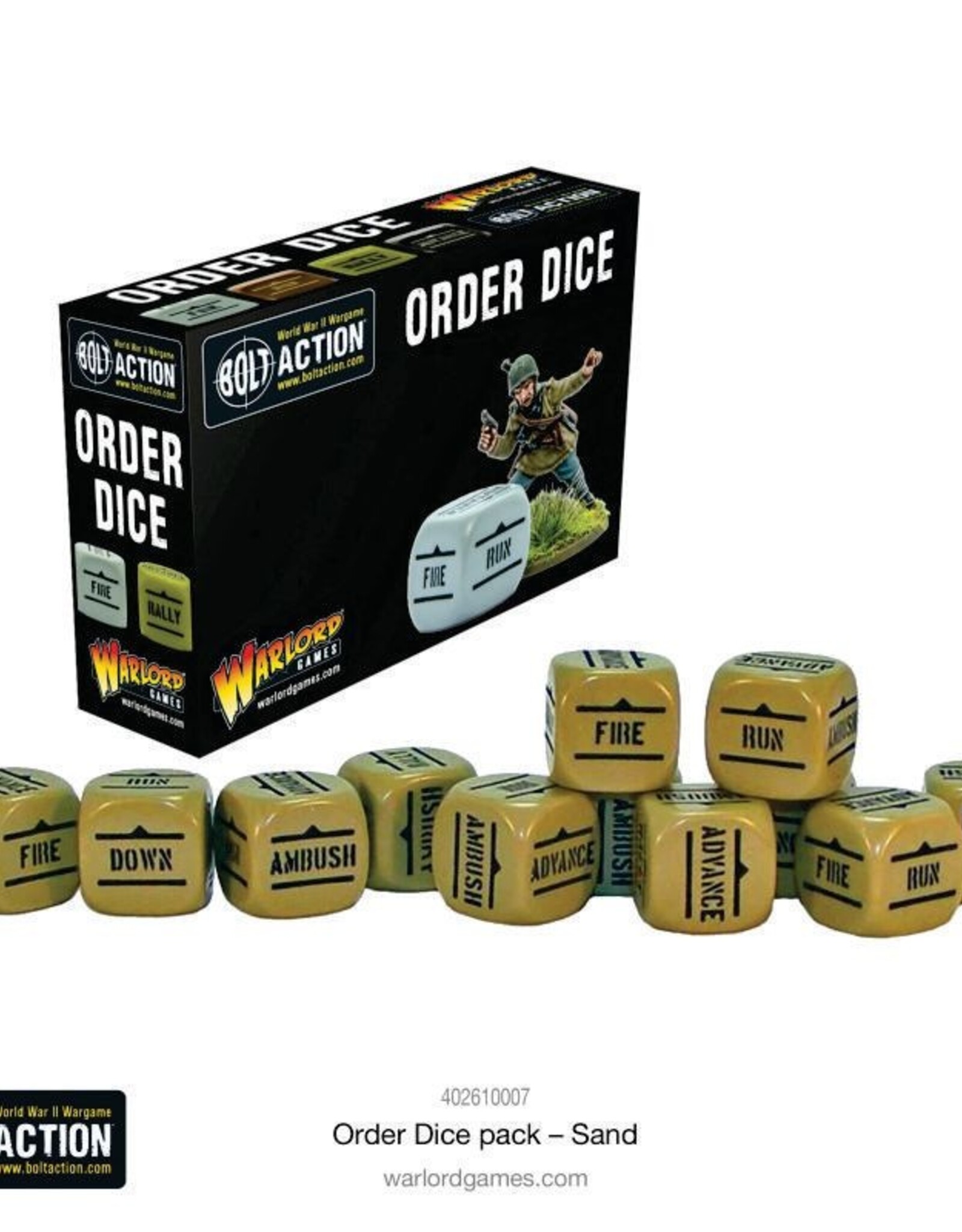 Bolt Action Order Dice Sand