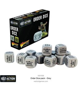 Bolt Action Order Dice Grey