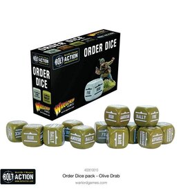 Bolt Action Order Dice Olive Drab