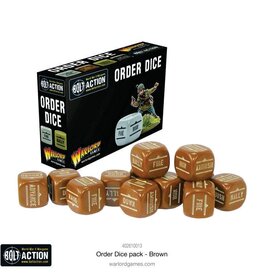 Bolt Action Order Dice Brown