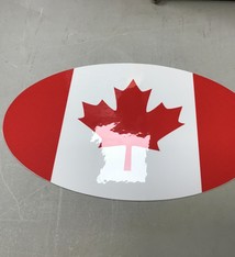 Euro Sticker Canada Flag