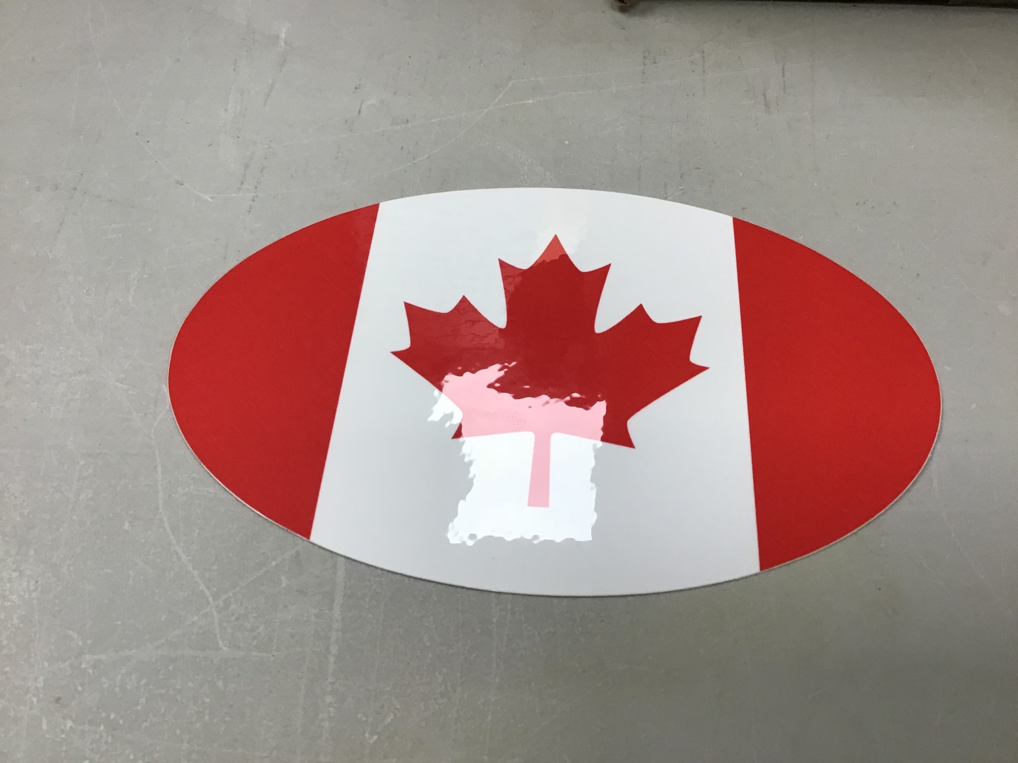 Euro Sticker Canada Flag