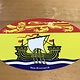 Euro Sticker New Brunswick Flag