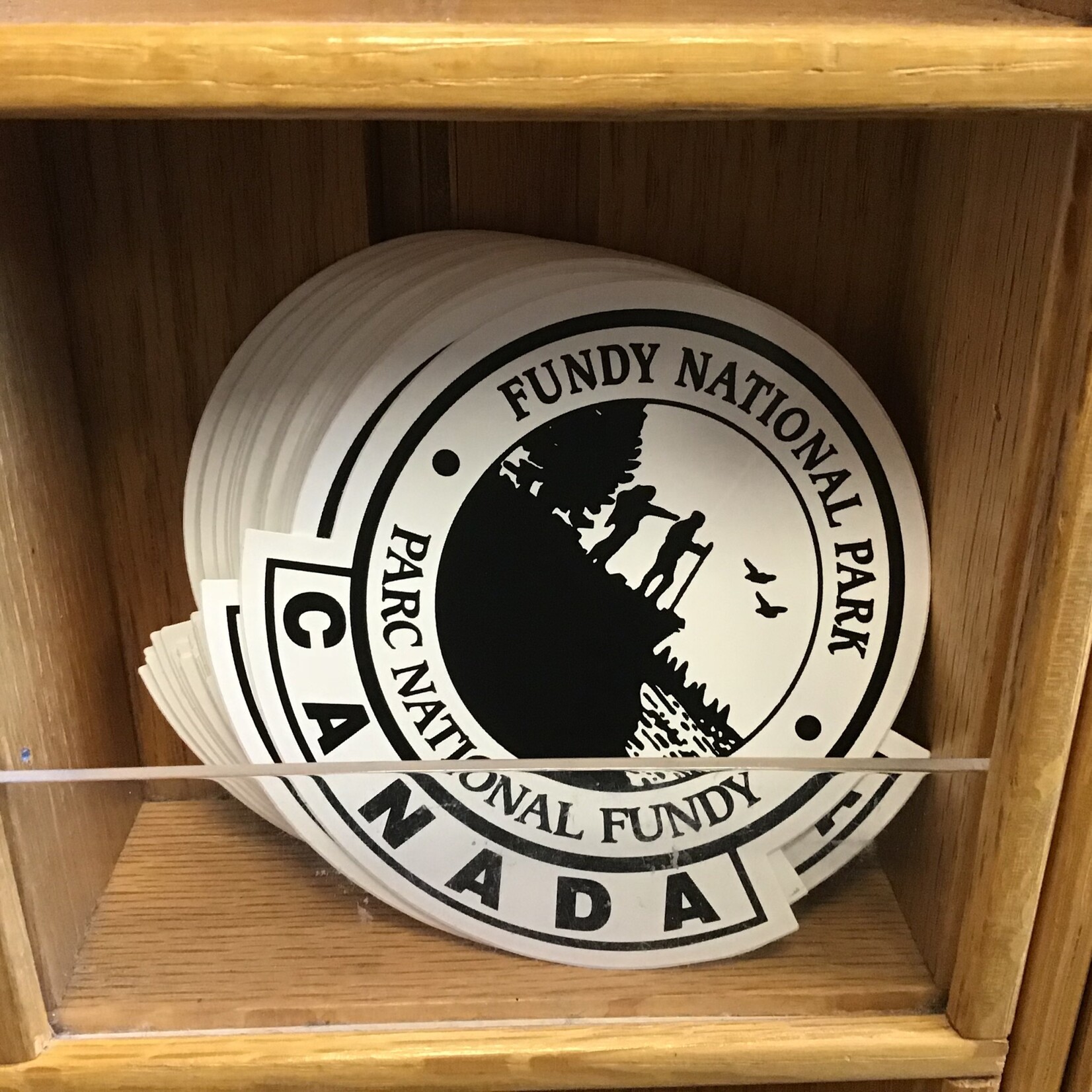 White Oval Decal FNP