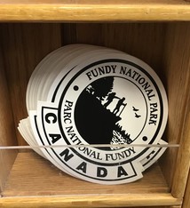 White Oval Decal FNP