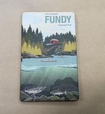 Wooden Vintage Fundy Magnet