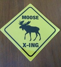 Moose X-ing Sticker