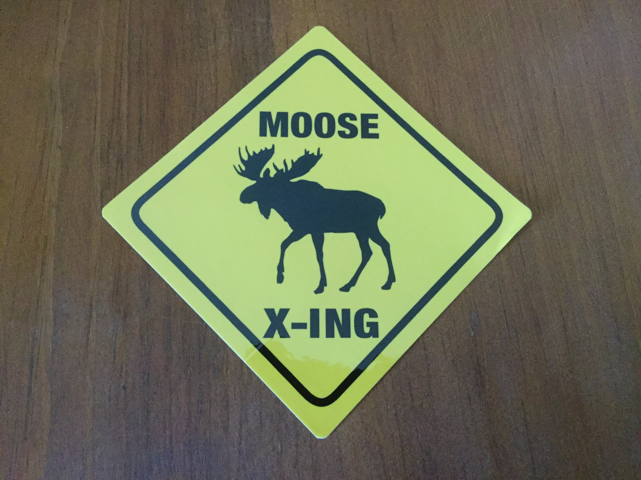 Moose X-ing Sticker