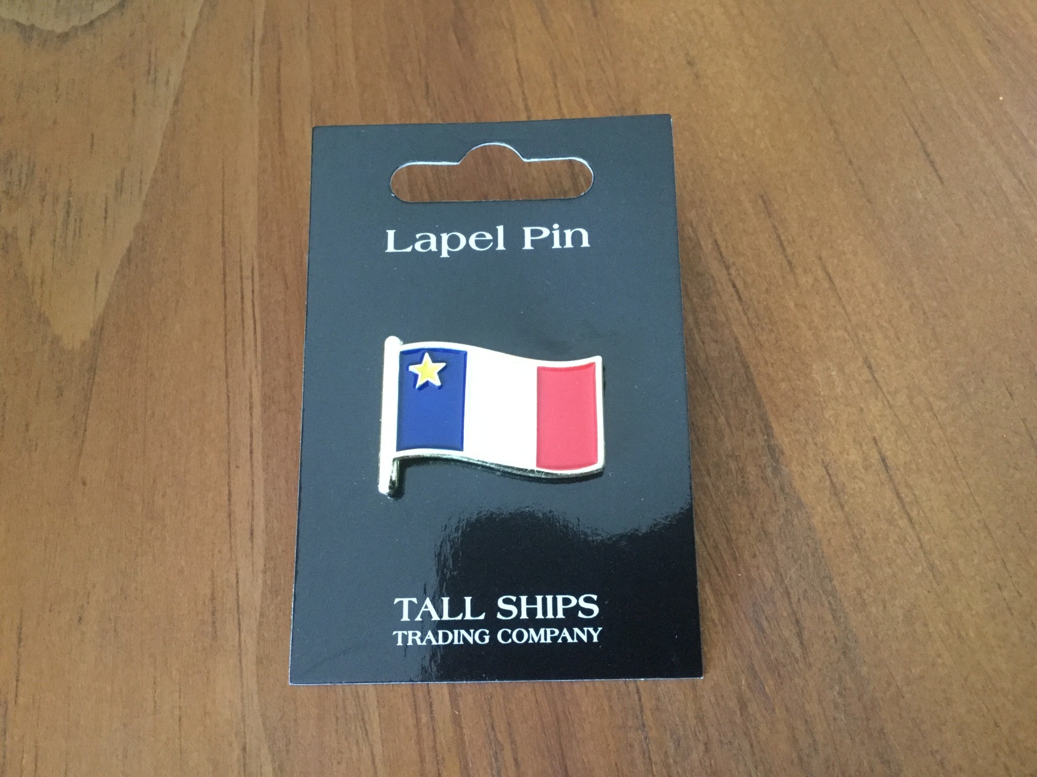 Lapel Pin Acadian Flag