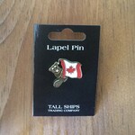 Lapel Pin Beaver w/ Canada Flag