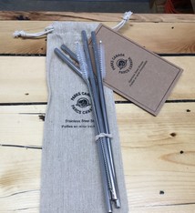 Parks Canada Reusable Stainless Steel Straws