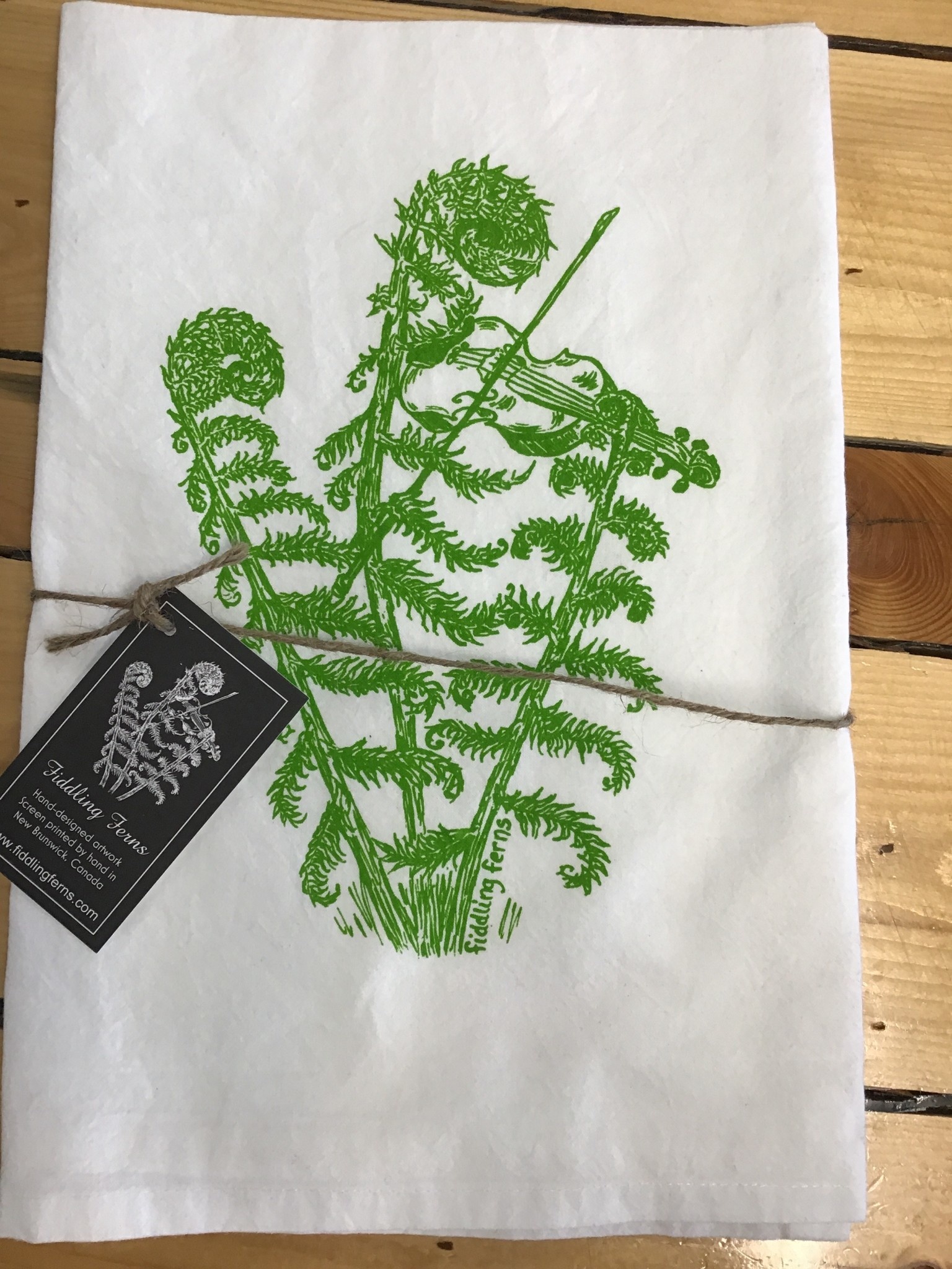 Fiddling Ferns Tea Towels