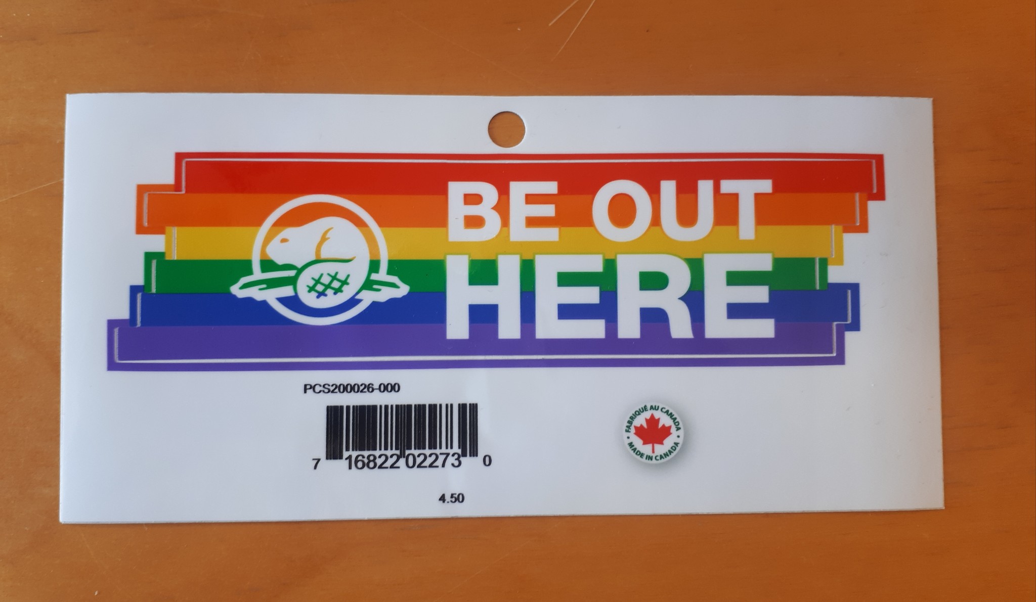 Sticker Parks Canada Pride English