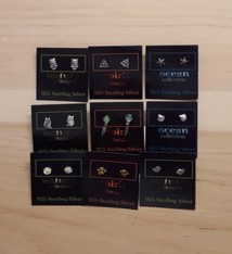 Gemfan/Diana Morrissey Sterling Silver Stud Earrings