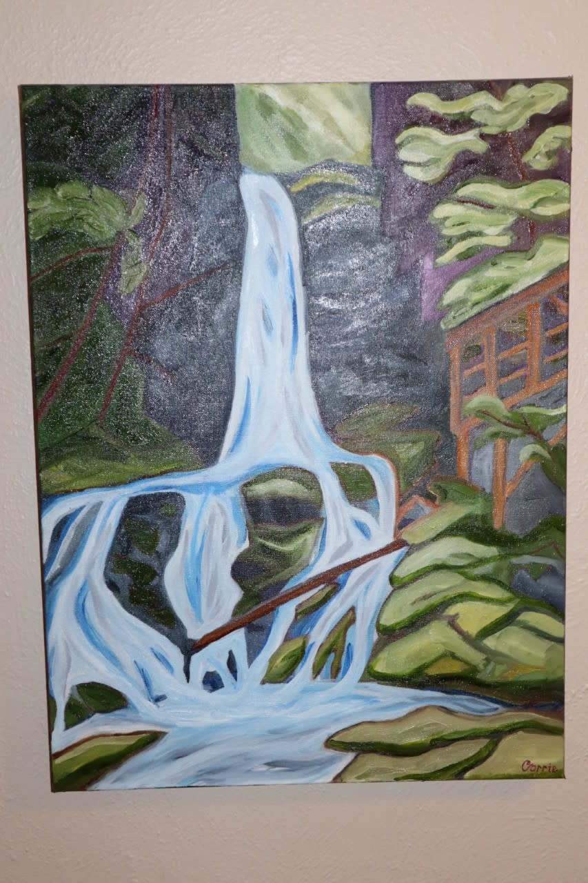 Card Dickson Falls Print by Corrie Ballantyne