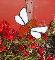 Stained Glass Planter Stake