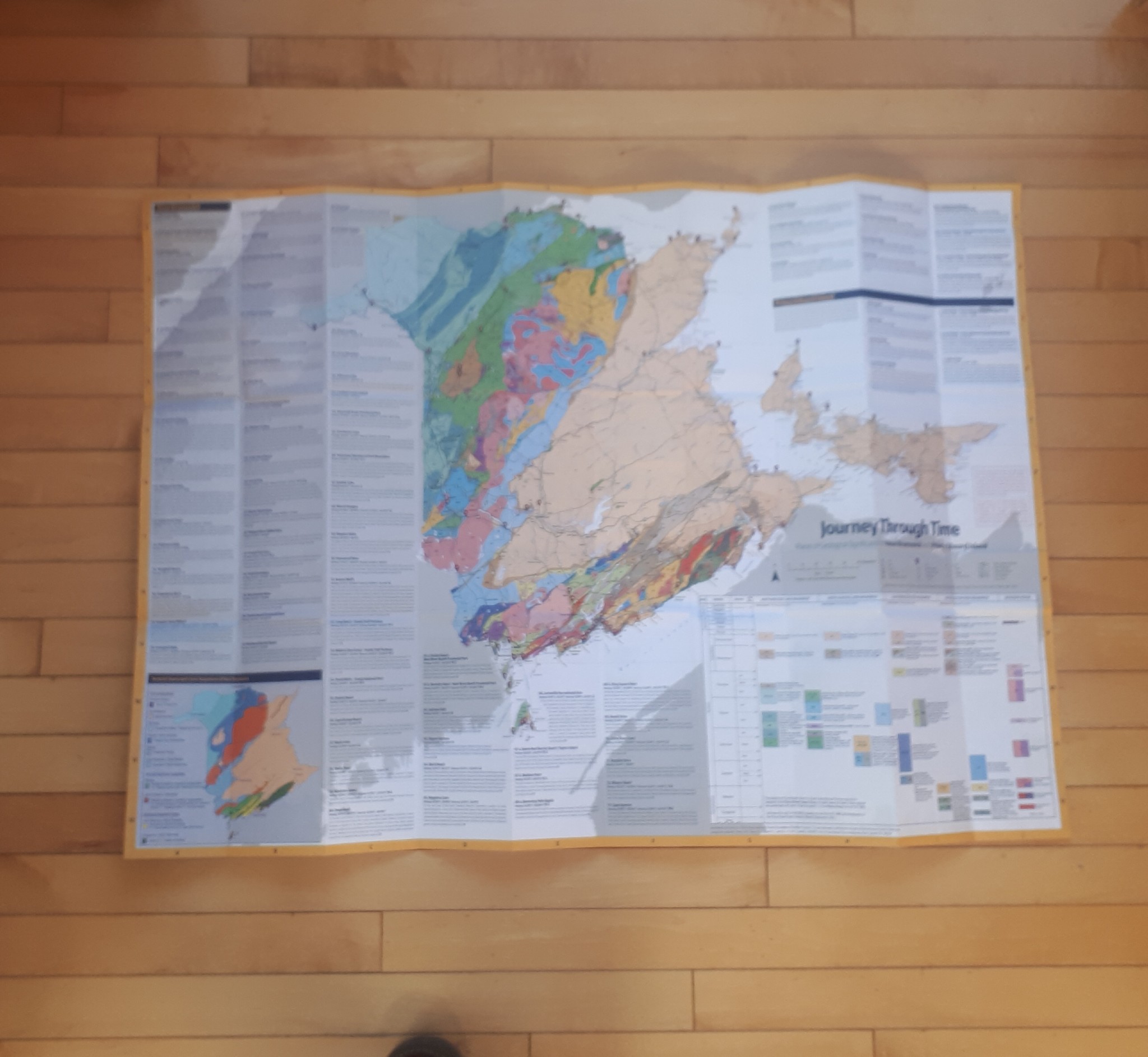JOURNEY THROUGH TIME - GEOLOGICAL MAP