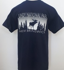 Adt T-Shirt Snow Globe Moose