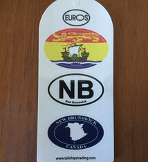 Sticker New Brunswick Euro Trio