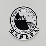 White Oval Decal FNP