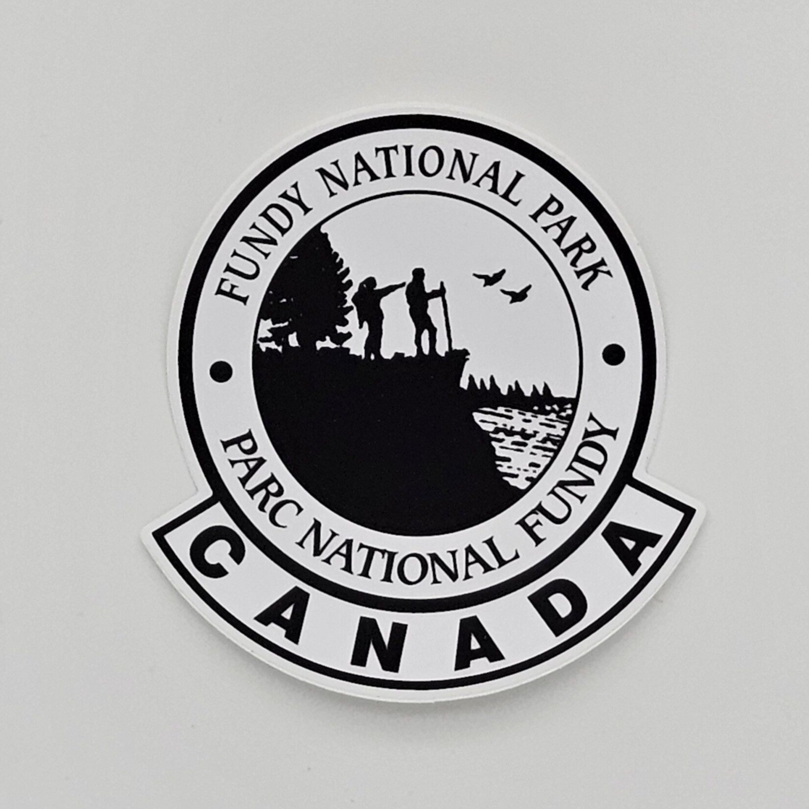 White Oval Decal FNP