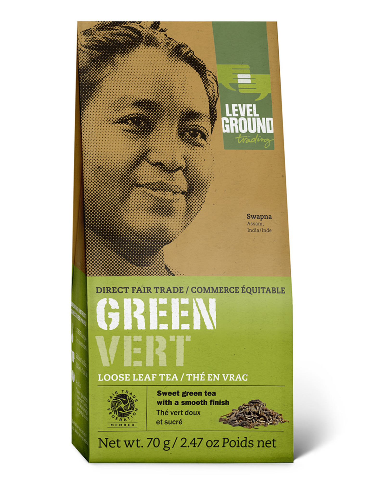 India Tea Green Tea Loose Level Ground - India