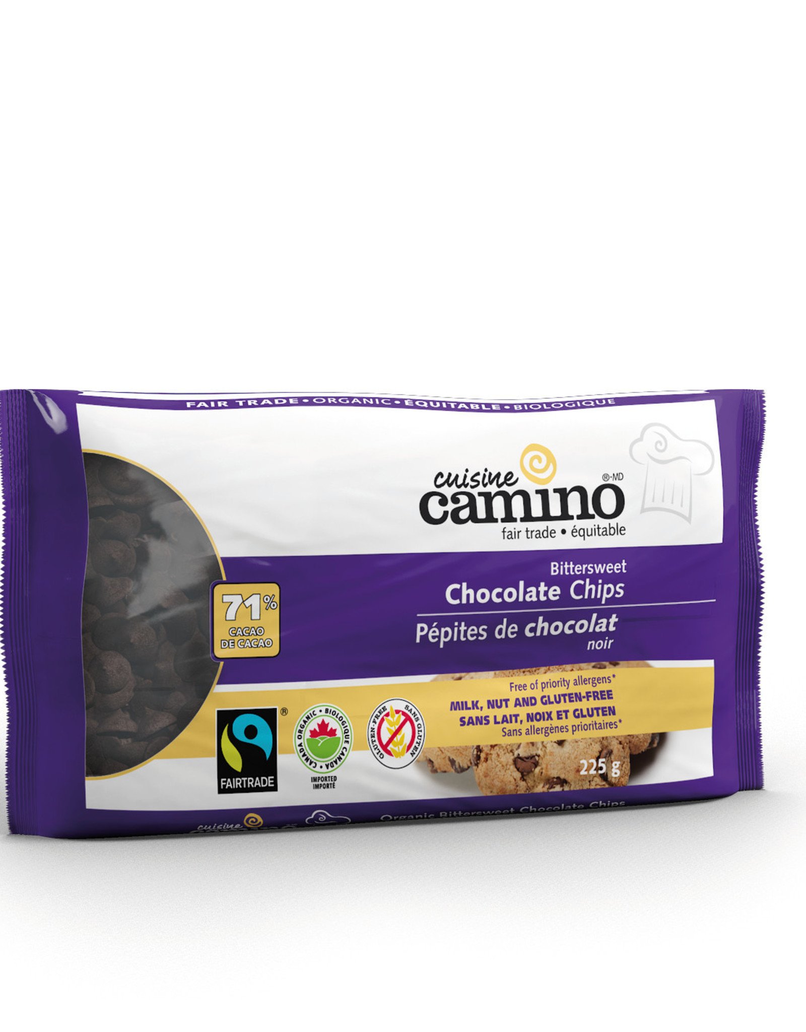 Camino Camino Bittersweet Chocolate Chips 225g - Peru/Canada