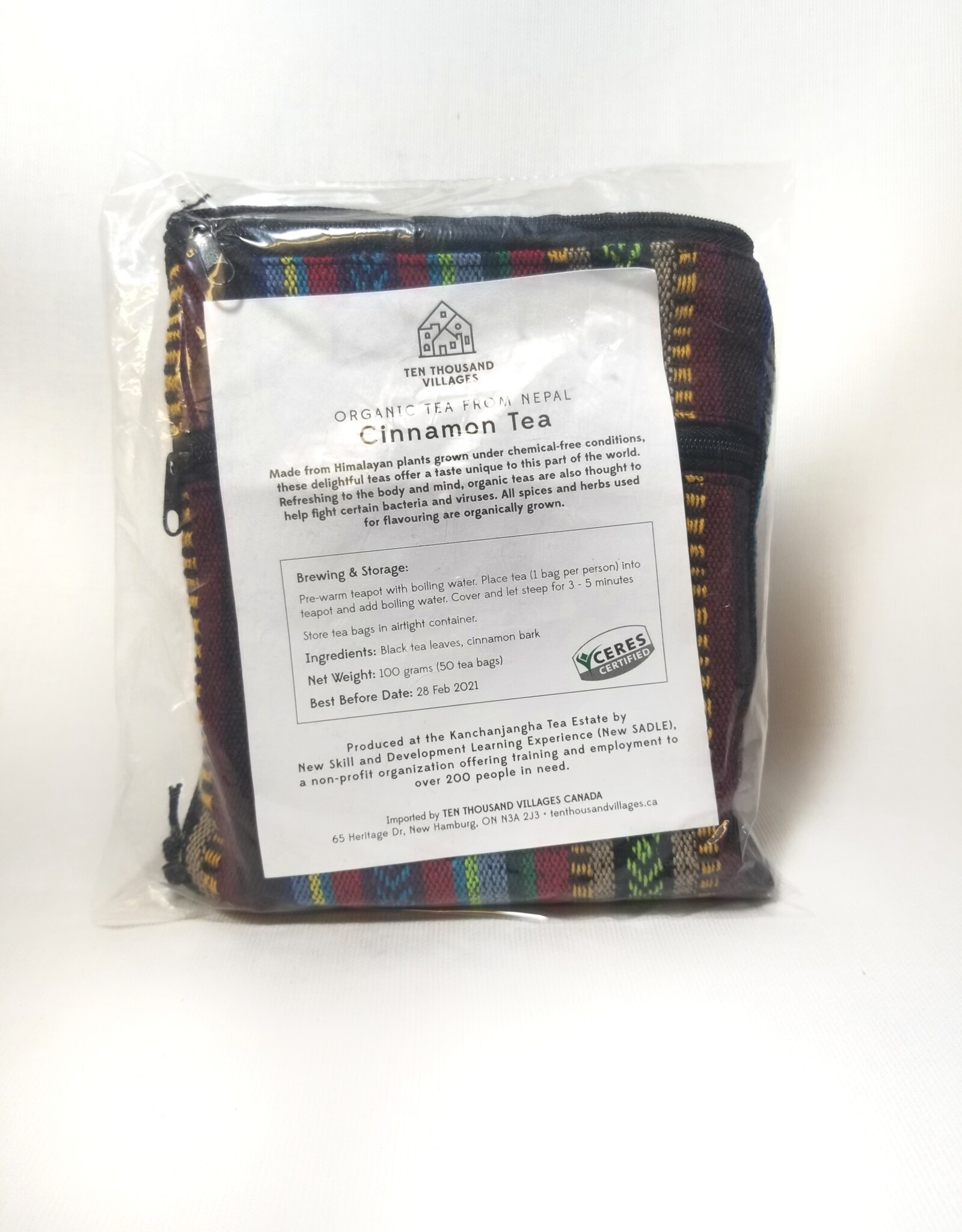 Nepal Bag and Tea Organic Black Tea With Cinnamon -Nepal