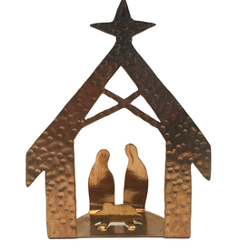 Nepal Nativity Clear-Cut Copper - Nepal