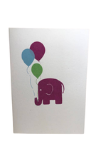 Pink Elephant Celebration card - Bangladesh