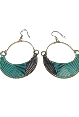 Ten Thousand Villages Wrapped Crescent Earrings - India