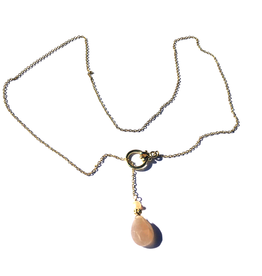 Ten Thousand Villages Necklace Taupe Lariat - India