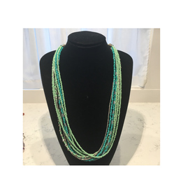 Ten Thousand Villages Necklace Teal Appeal