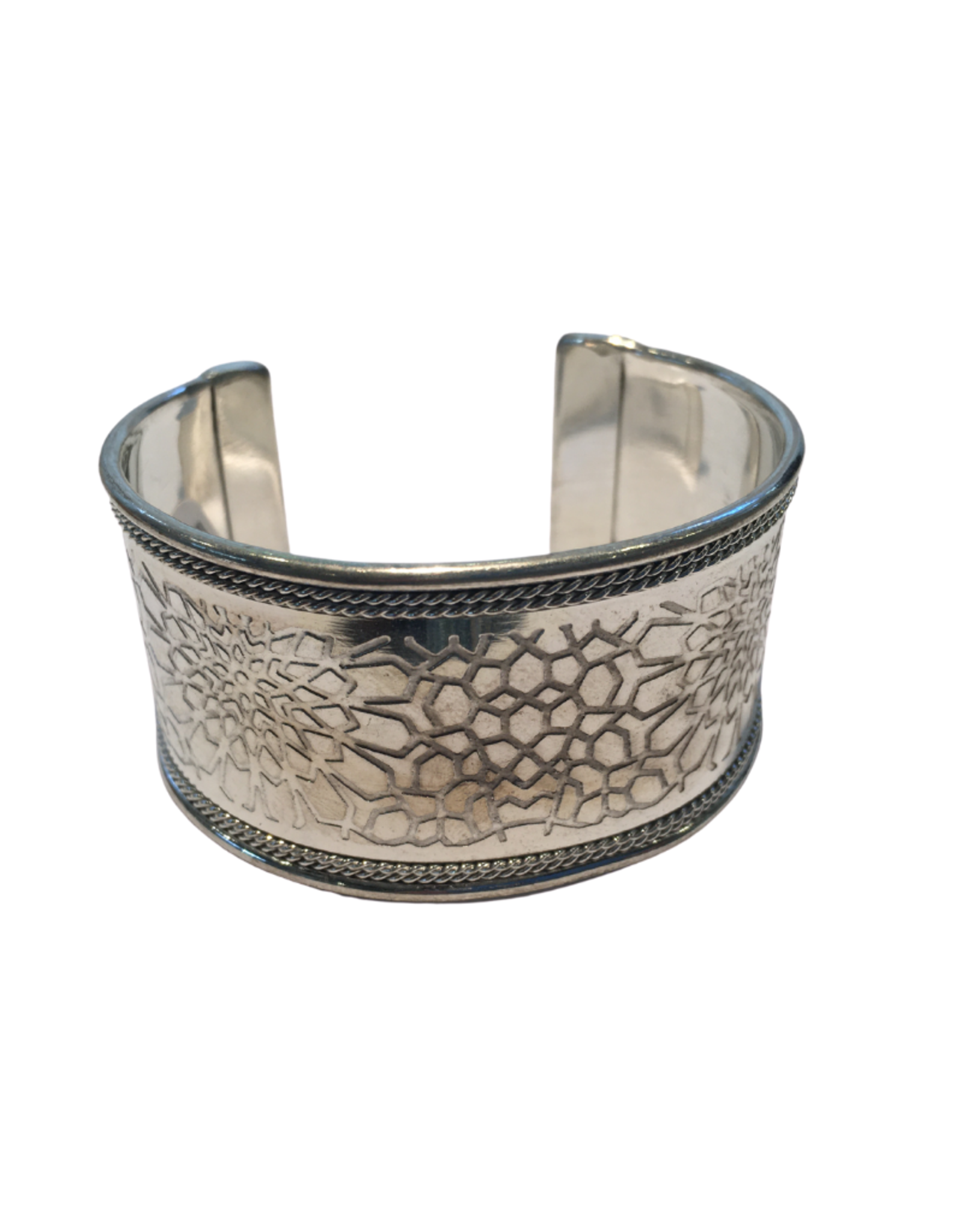 Silver Embossed Bangle - India