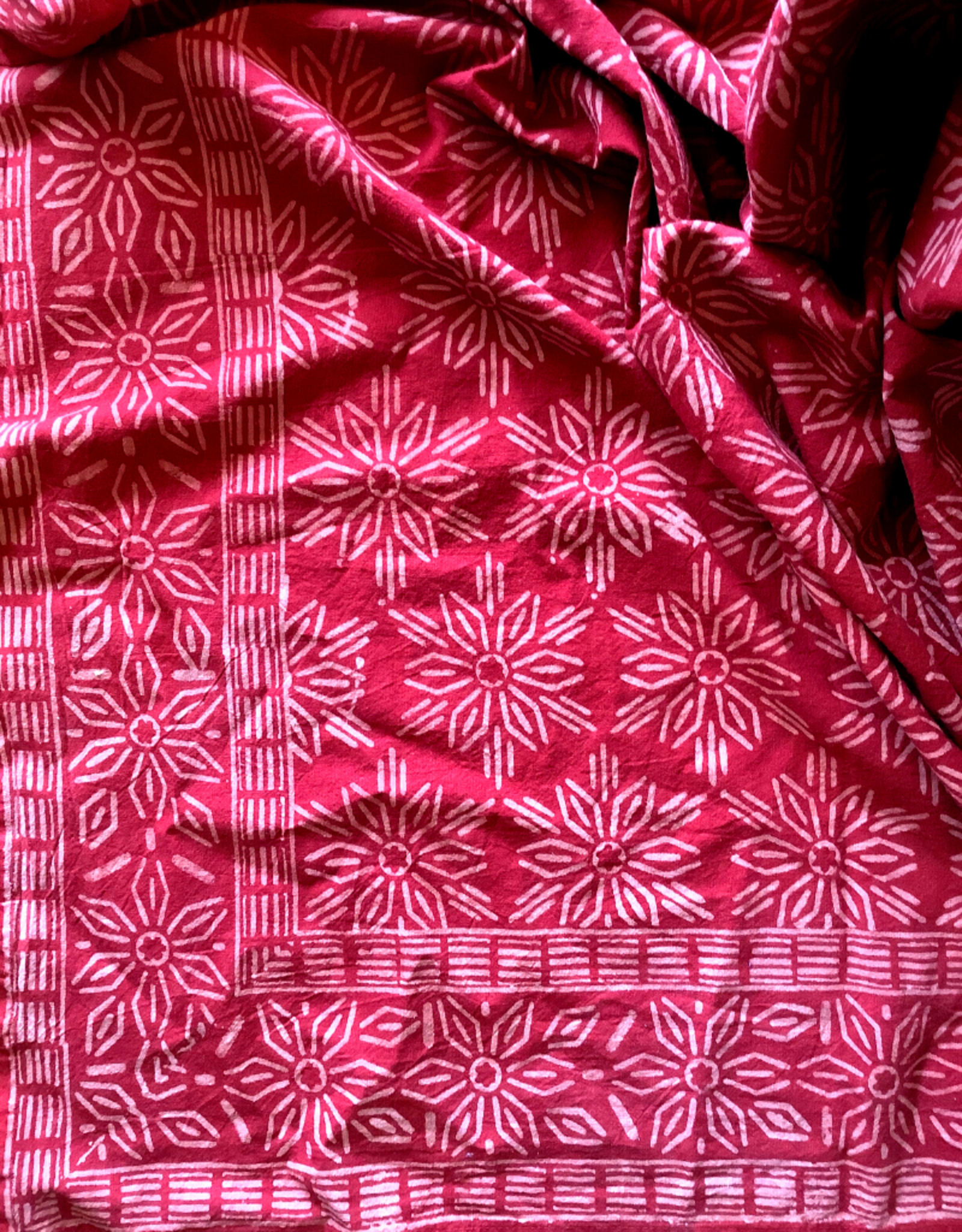Tablecloth,  Rust Snowflake - India