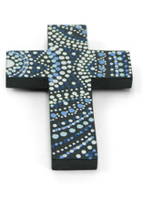 Blue Wooden Cross - Indonesia