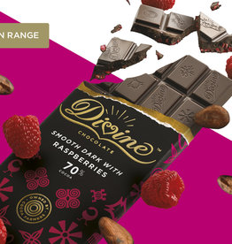 Ghana Divine Dark Chocolate with Raspberries