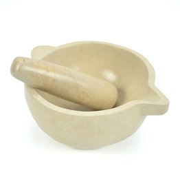 Ecuador Mortar and Pestle Beige - Ecuador