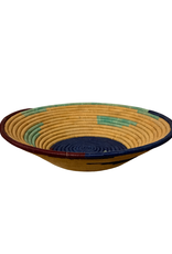 Uganda Basket Medium Cobalt Bowl - Uganda