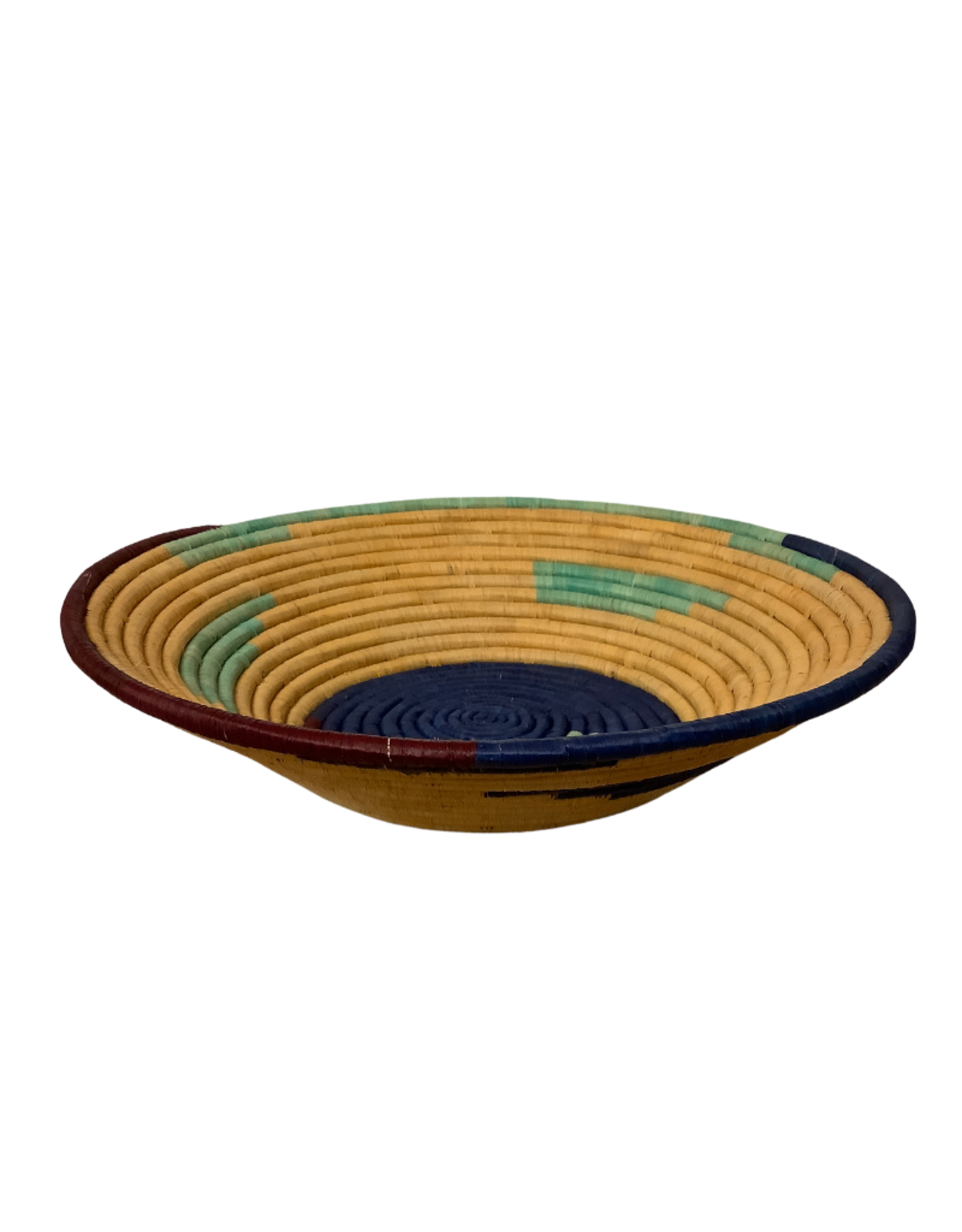 Uganda Basket Medium Cobalt Bowl - Uganda