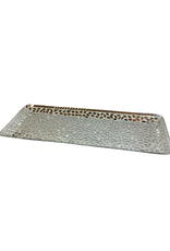 India Serving Tray Silver Mosaic - India