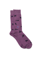 India Socks that Save Cats (Small) Purple - India