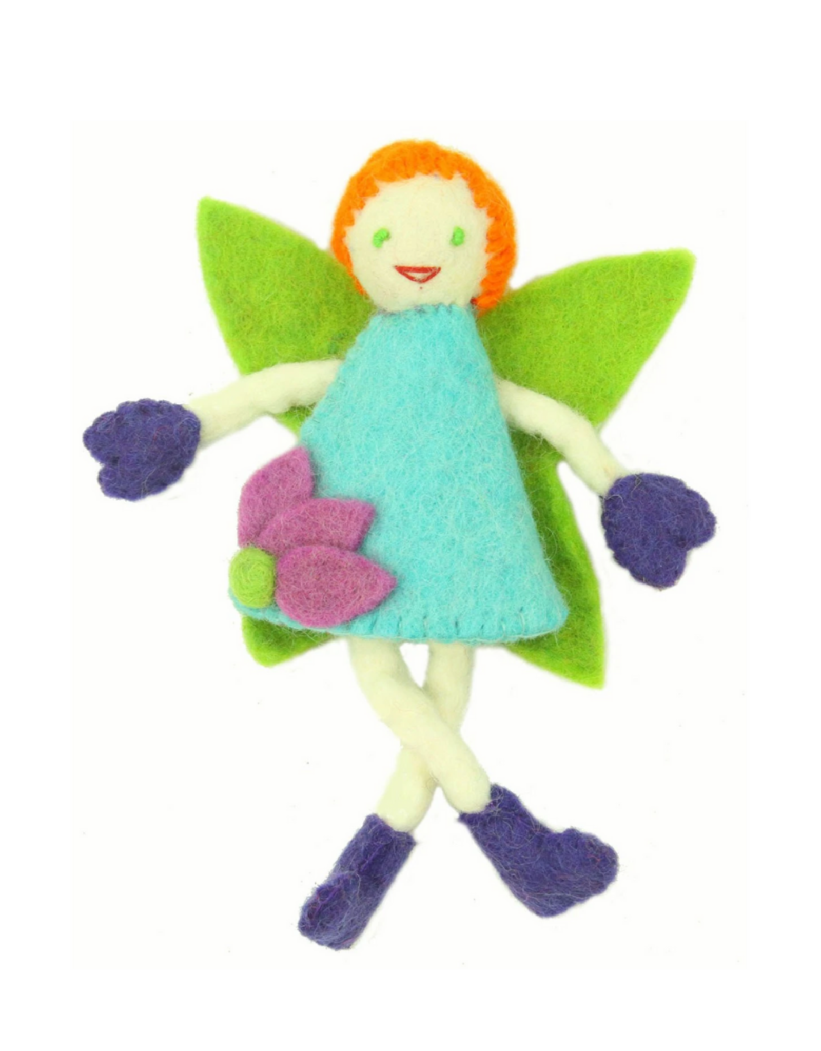 Global Groove Life Red Hair Felt Tooth Fairy Pillow - Nepal