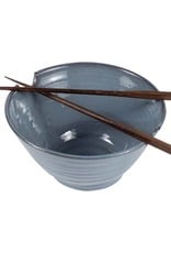 Nepal Chopsticks & Blue Bowl Set