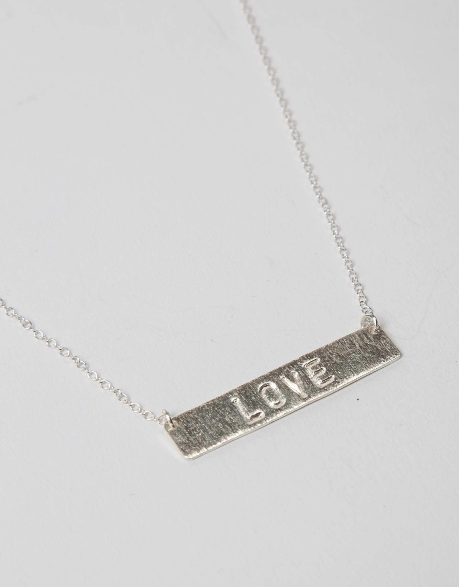 Indonesia Necklace Pure Love Silver Bar - Indonesia