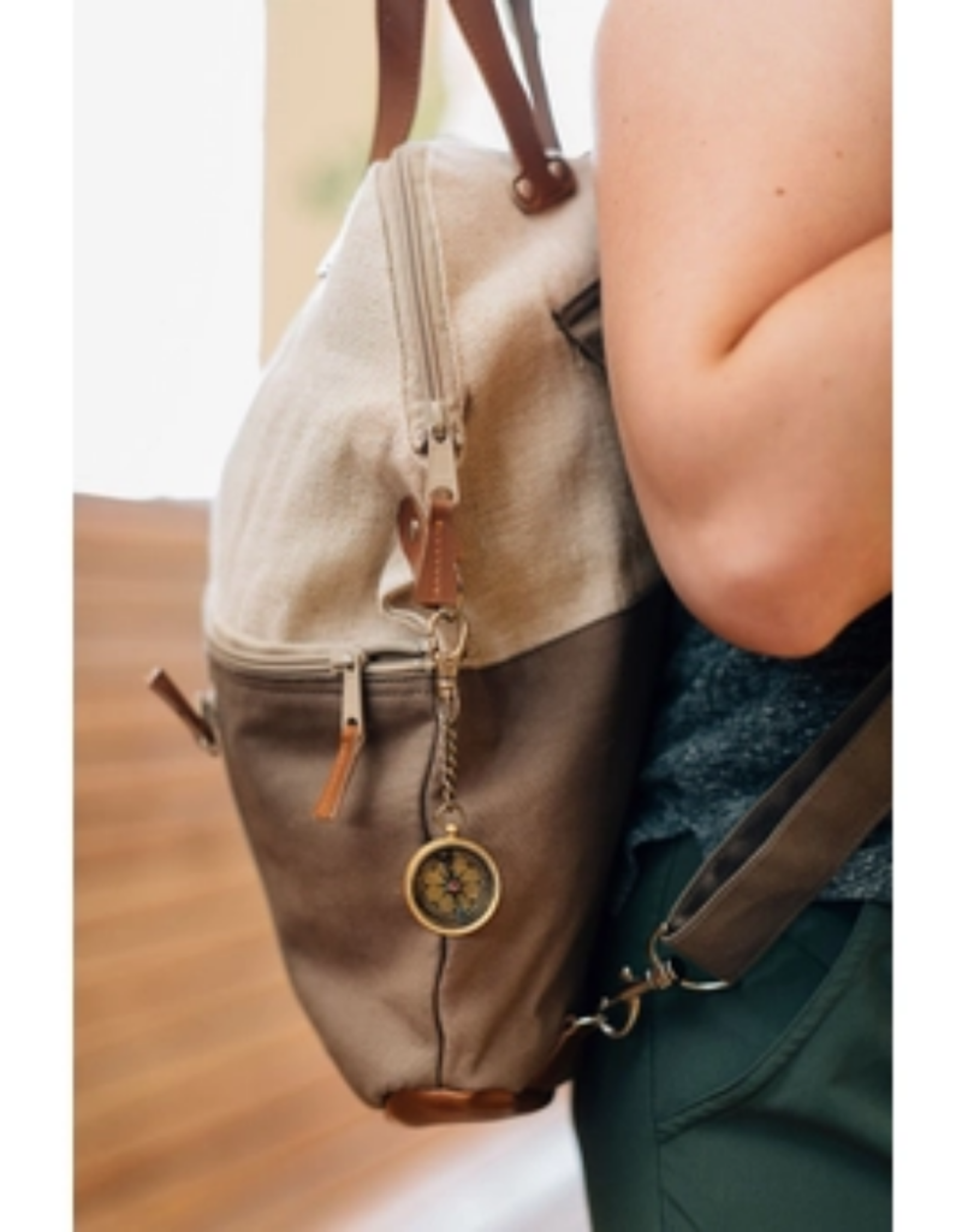 India Keychain Compass - India