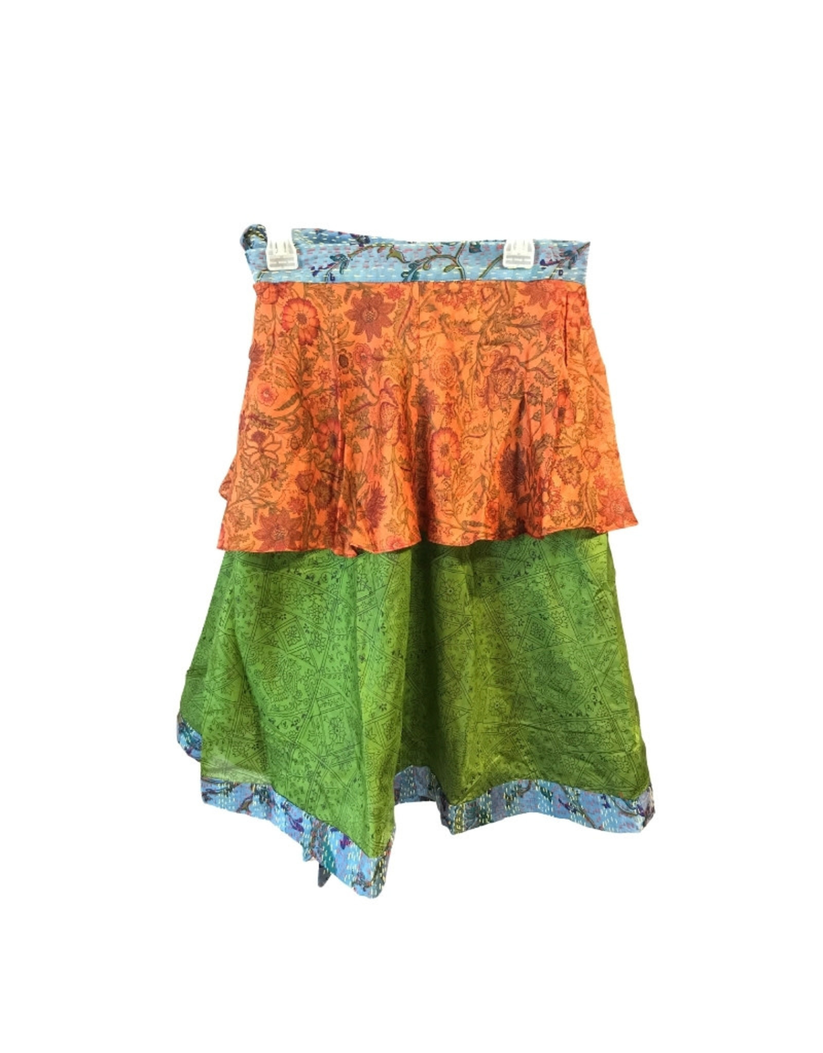 Skirt Wrap Recycle Silk 18" long - India