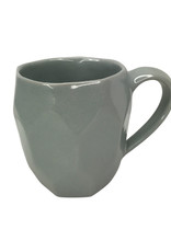 Grey Octagon Stoneware Mug - Nepal